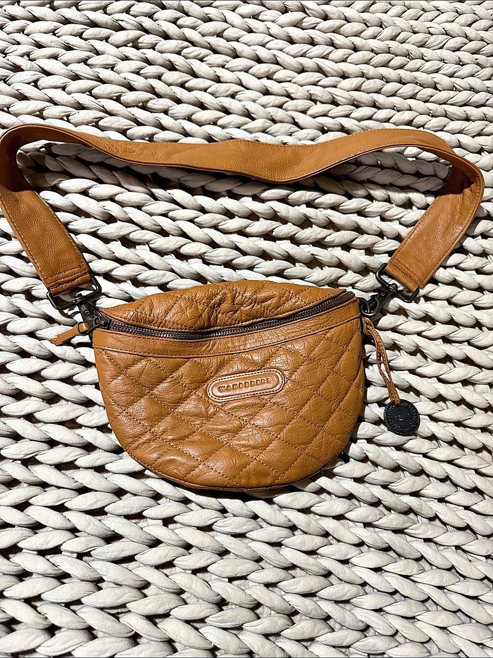 Wanderers Travel Co. The Copenhagen Belt Bag. Brown Crossbody Bag